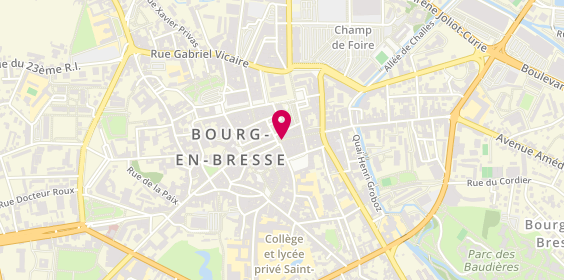 Plan de Banque Populaire Bourgogne Franche-Comté, 12 place Neuve, 01000 Bourg-en-Bresse