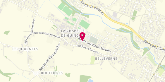 Plan de Crédit Agricole Centre Est, 39 Route du Vieux Moulin, 71570 La Chapelle-de-Guinchay