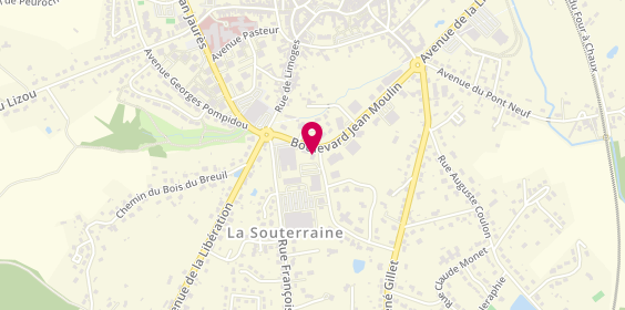 Plan de Banque Populaire Aquitaine Centre Atlantique, 4 Boulevard Jean Moulin, 23300 La Souterraine