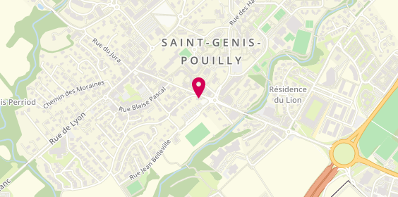Plan de BNP Paribas - Saint Genis Pouilly, 32 Rue de Genève, 01630 Saint-Genis-Pouilly