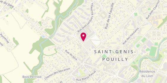 Plan de Crédit agricole Centre-est à Saint Genis Pouilly, 61 place Jean Monnet, 01630 Saint-Genis-Pouilly