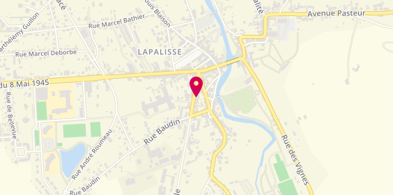 Plan de Crédit Agricole Centre France - Lapalisse, 7 avenue Charles de Gaulle, 03120 Lapalisse