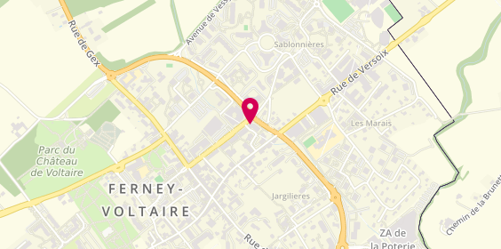 Plan de BNP Paribas - Ferney Voltaire, 46 avenue Voltaire, 01210 Ferney-Voltaire