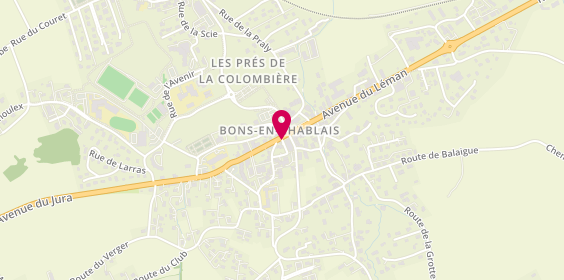 Plan de Caisse d'Epargne Bons en Chablais, 25 avenue du Jura, 74890 Bons-en-Chablais