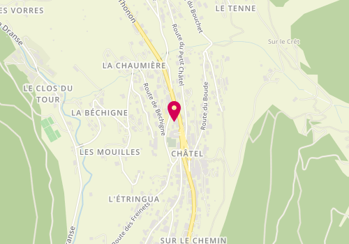 Plan de Lyonnaise de Banque, 165 Route de Thonon, 74390 Châtel
