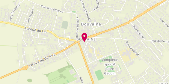 Plan de BNP Paribas - Douvaine, 8 place de l'Hôtel de Ville, 74140 Douvaine