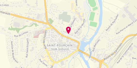 Plan de Caisse d'Epargne Ecureuil, 2-4 avenue Pasteur, 03500 Saint-Pourçain-sur-Sioule