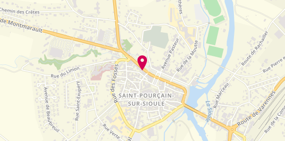 Plan de Banque Populaire Auvergne Rhône Alp, 61 Boulevard Ledru Rollin, 03500 Saint-Pourçain-sur-Sioule
