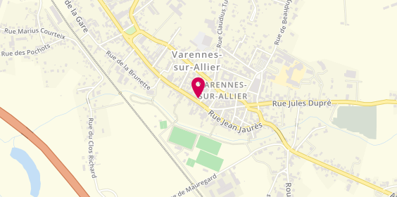 Plan de Caisse d'Epargne Ecureuil, 28 Rue Claude Labonde, 03150 Varennes-sur-Allier