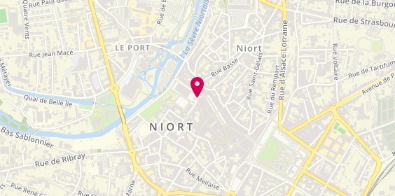 Plan de Niort Les Halles, 8 Place des Halles, 79000 Niort