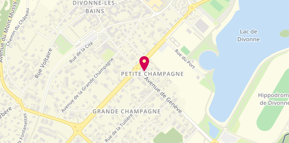 Plan de BNP Paribas - Divonne, 557 avenue de Genève, 01220 Divonne-les-Bains