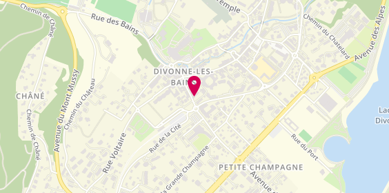 Plan de Divonne Les Bains Gen, 103 avenue de Genève, 01220 Divonne-les-Bains