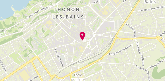 Plan de BNP Paribas, 4 Place Arts, 74200 Thonon-les-Bains