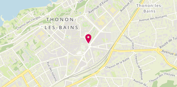 Plan de Caisse d'Epargne Thonon les Arts, 1 Rue des Granges, 74200 Thonon-les-Bains
