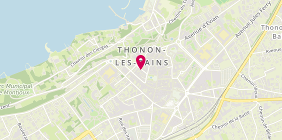 Plan de Caisse d'Epargne Thonon Pasteur, 6 Pasteur, 74200 Thonon-les-Bains