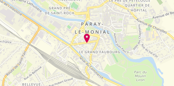 Plan de BNP Paribas - Paray le Monial, 31-33 avenue Charles de Gaulle, 71600 Paray-le-Monial