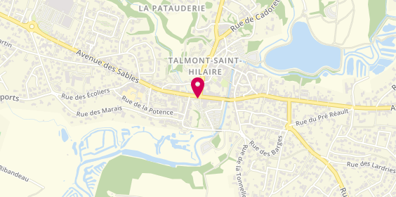 Plan de Agence Talmont Saint Hilaire, 1 avenue des Sables, 85440 Talmont-Saint-Hilaire