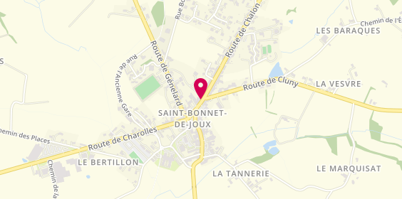 Plan de Groupama, Route de Chalon, 71220 Saint-Bonnet-de-Joux