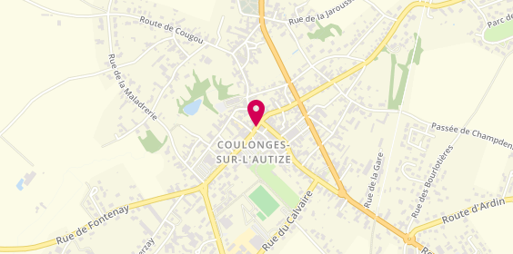 Plan de Caisse d'Epargne Aquitaine Pc, 1 Rue du Minage, 79160 Coulonges-sur-l'Autize