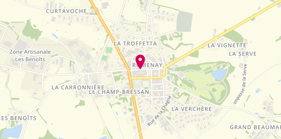 Plan de Agence Groupama de Romenay, 2084 la Gare, 71470 Romenay
