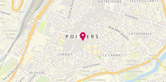 Plan de Bnp Paribas, 13 place du Maréchal-Leclerc, 86000 Poitiers