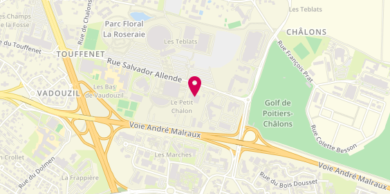 Plan de BTP Banque, 24 Avenue
Rue Salvador Allende, 86000 Poitiers