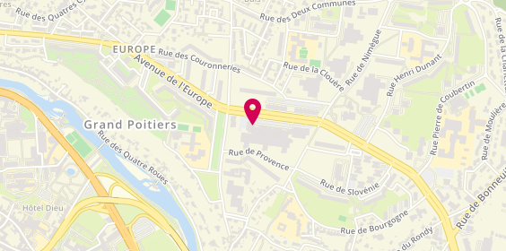 Plan de Sg, Centre Commercial
Rue des Couronneries, 86000 Poitiers
