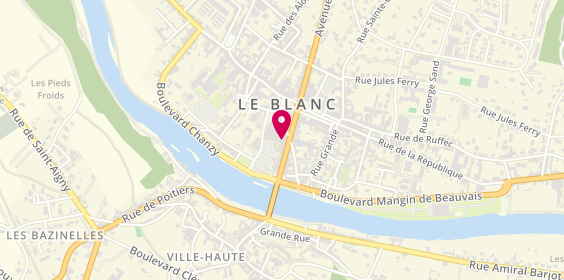 Plan de Banque Populaire, Rue Pierre Colin de Souvigny, 36300 Le Blanc