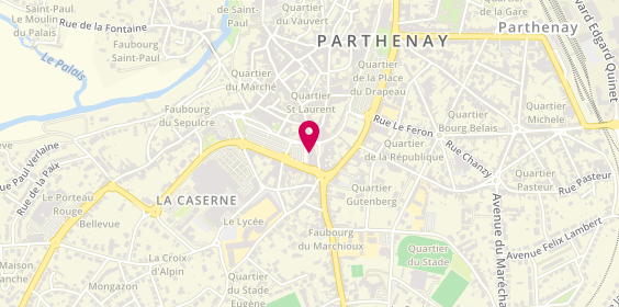 Plan de Banque Populaire Aquitaine Centre Atlantique, place du 11 Novembre, 79200 Parthenay
