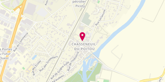 Plan de Caisse d'Epargne Aquitaine Poitou C, 9 place du Centre, 86360 Chasseneuil-du-Poitou