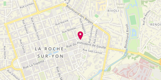 Plan de Caisse de Crédit Mutuel de la Roche de Gaulle, 12 Place de la Resistance, 85000 La Roche-sur-Yon