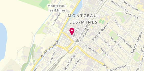 Plan de BNP Paribas - Montceau Les Mines, 48 Rue Carnot, 71300 Montceau-les-Mines