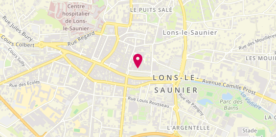 Plan de Caisse d'Epargne, 3 Rue Pasteur, 39000 Lons-le-Saunier