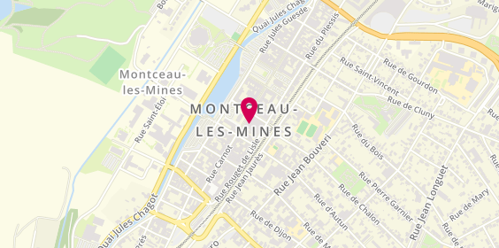 Plan de Crédit Mutuel, 17 Rue Carnot, 71300 Montceau-les-Mines