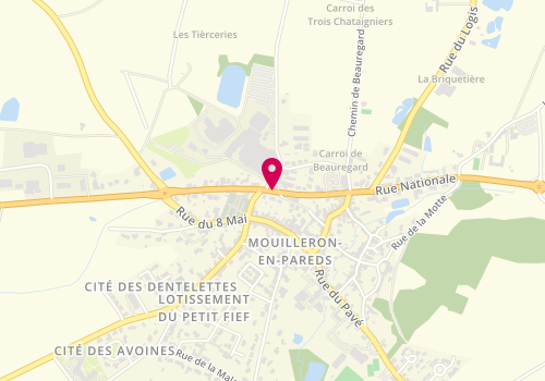 Plan de Caisse de Credit Mutuel du Pays de Pareds, 33 Rue Nationale, 85390 Mouilleron-Saint-Germain