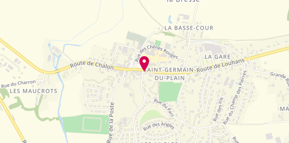 Plan de Crédit Agricole Centre Est, Rue Centrale
16 Route du Bourg, 71370 Saint-Germain-du-Plain