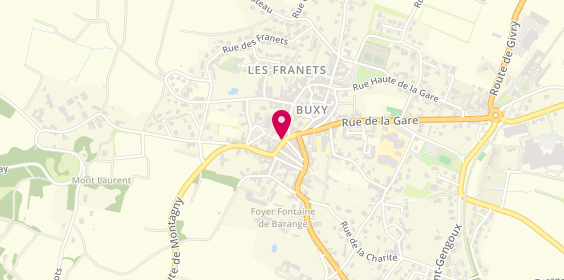 Plan de Caisse d'Epargne Buxy, 2 Rue du Puits Feuillot, 71390 Buxy