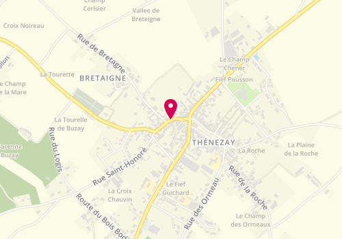 Plan de Crédit Agricole Charente-Maritime Deux-Sèvres, 6 Rue Saint-Honoré, 79390 Thénezay