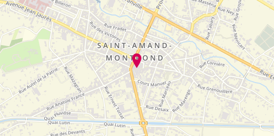 Plan de LCL Banque et assurance, 7 Rue Prte Mutin, 18200 Saint-Amand-Montrond