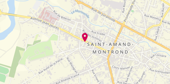 Plan de BNP Paribas - Saint Amand Montrond, 55 Rue Henri Barbusse, 18200 Saint-Amand-Montrond