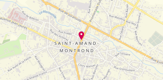 Plan de Saint Amand Montrond, 25 Rue Nationale, 18200 Saint-Amand-Montrond