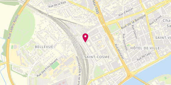 Plan de BNP Paribas, 30 avenue Georges Pompidou, 71100 Chalon-sur-Saône