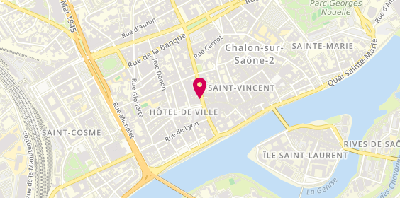Plan de AXA Philippe Mathieu Philippe MATHIEU, 3 Rue Général Leclerc, 71100 Chalon-sur-Saône