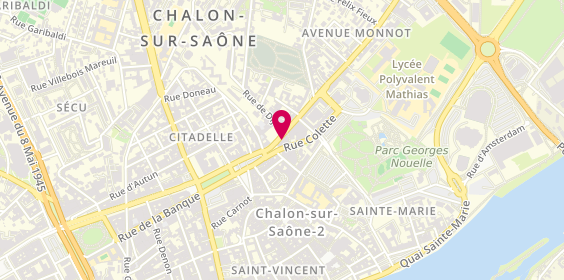 Plan de Caisse d'Epargne Chalon Place de Beaune, 50 place de Beaune, 71100 Chalon-sur-Saône