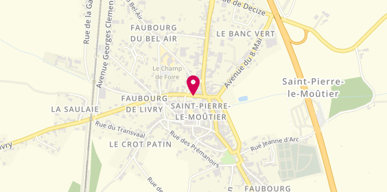 Plan de Saint Pierre le Moutier, 11 avenue du 11 Novembre, 58240 Saint-Pierre-le-Moûtier