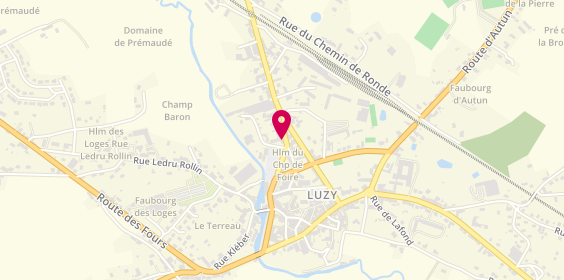Plan de Luzy, 3 place du Champ de Foire, 58170 Luzy