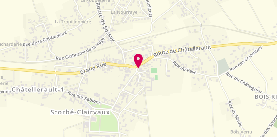 Plan de Credit Agricole, 8 place de la Mairie, 86140 Scorbé-Clairvaux