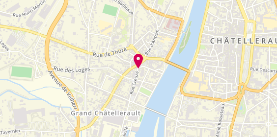 Plan de Credit Agricole Chatellerault Chateauneuf, 31 Rue Clément Jannequin, 86100 Châtellerault