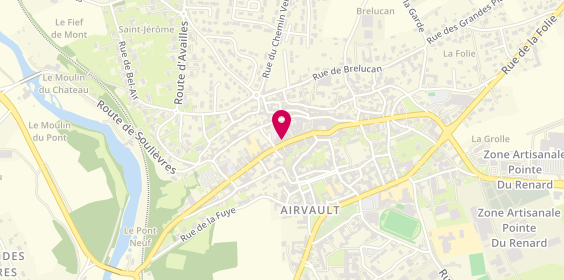 Plan de Caisse d'Epargne Aquitaine Poitou Charentes, 21 Rue des Halles, 79600 Airvault
