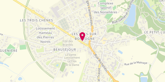 Plan de Crédit Agricole, place Mercier de Grammont, 85170 Les Lucs-sur-Boulogne